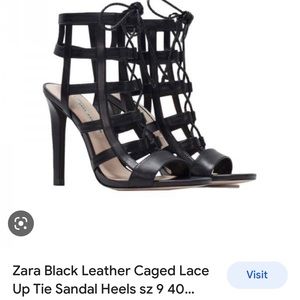 Zara lace up heels